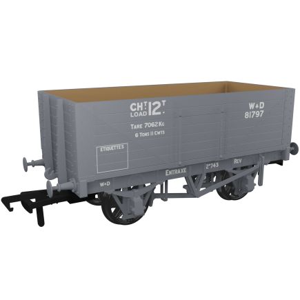 Rapido 967418 OO Gauge RCH 1907 12 Ton 7 Plank Open Wagon War Department No.81797