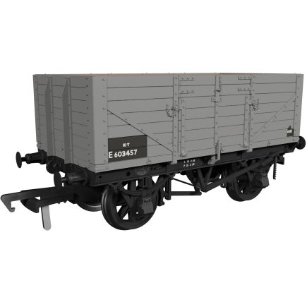Rapido 973009 OO Gauge GER Diagram 48 7 Plank Wagon BR Grey No.E603457