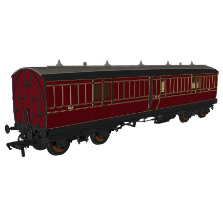 Rapido 978160 OO Gauge LMS Period 1 Evolution Non Corridor Full Brake Coach No.635