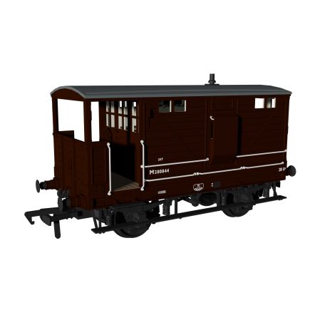 Rapido 987007 OO Gauge LNWR Diagram 17B Brake Van BR Brown M280844