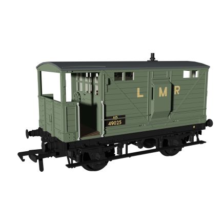 Rapido 987012 OO Gauge LNWR Diagram 17B Brake Van LMR AD49025