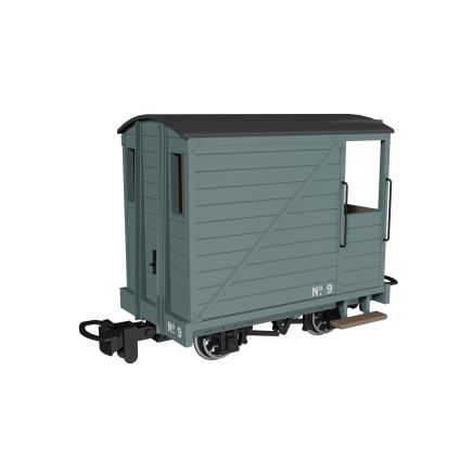 Rapido 990803 OO-9 Single Veranda Brake Van Plain Grey No.9
