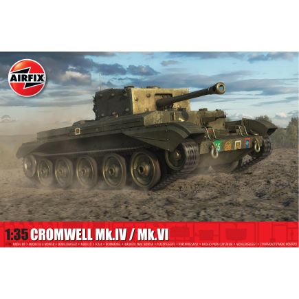 Airfix A1384 Cruiser Mk.VIII A27M Cromwell Mk.IV/Mk.VI Tank Plastic Kit
