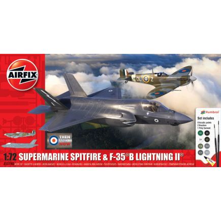 Airfix A50190 Then and Now Spitfire Mk.Vc & F-35B Lightning II Plastic Kit