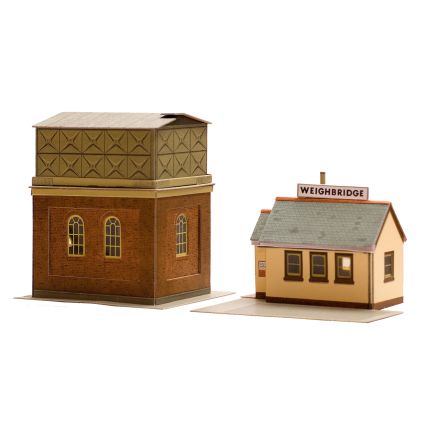 Superquick A8 OO Gauge Water Tower & Weighbridge Card Kit