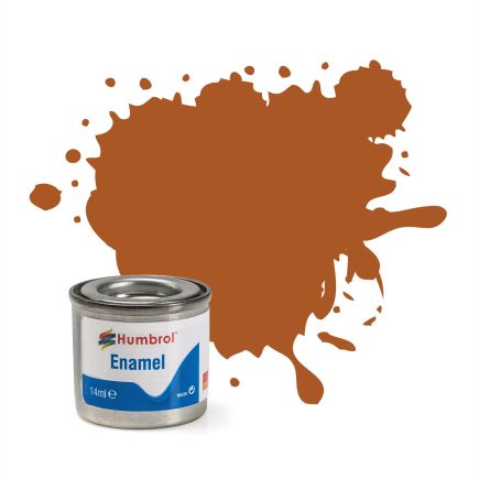 Humbrol No.9 Tan Gloss Finish Enamel Paint 14ml Tinlet