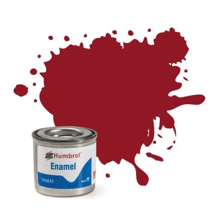 Humbrol No 20 Crimson Gloss Finish Enamel Paint 14ml Tinlet