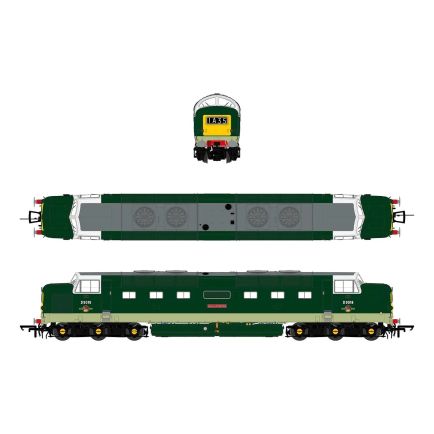 Accurascale ACC2788 OO Gauge Class 55 Deltic D9018 'Ballymoss' BR Green Small Yellow Panels