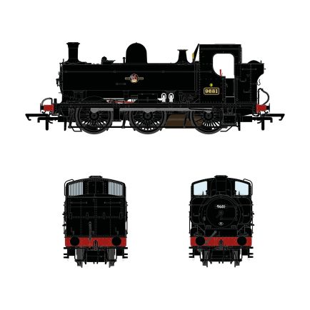 Accurascale ACC2876 OO Gauge GW 8750 0-6-0 Pannier Tank 9681 BR Black Late Crest