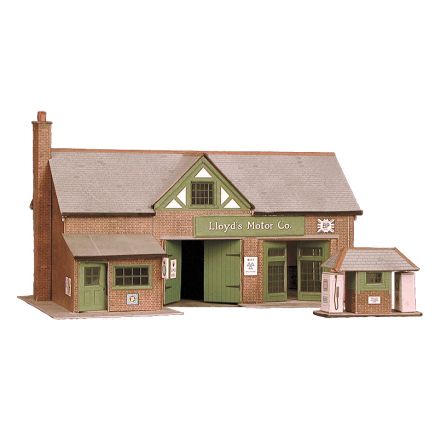 Superquick B32 OO Gauge Country Garage & Petrol Pump Card Kit