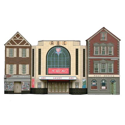 Superquick C2 OO Gauge Cinema Post Office & Shop Card Kit