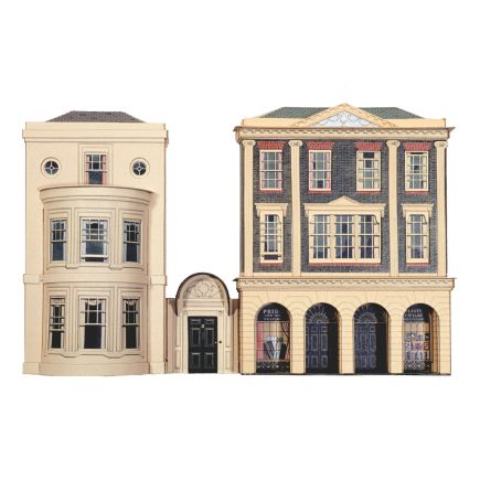 Superquick C4 OO Gauge Regency Period Shops & House Card Kit