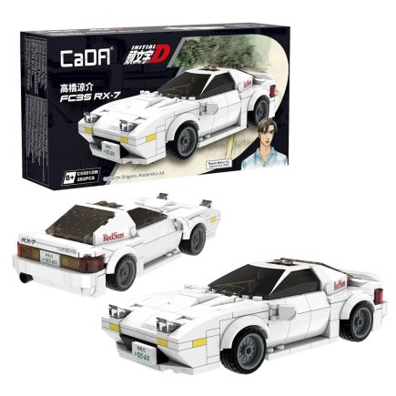 CaDA C55012W Initial D Mazda FC3S RX-7 Plastic Brick Kit