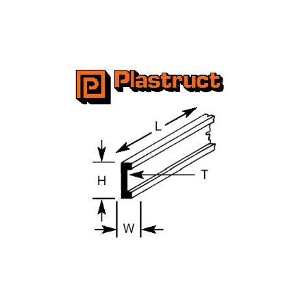 Plastruct Channel Section - Various sizes to choose