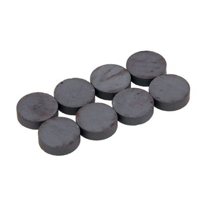 Neilsen Tools CT4683 Pack Of 8 Ceramic Disk Magnets 18mm