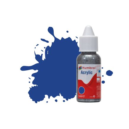 Humbrol DB0025 No.25 Blue Matt 14ml Acrylic Paint Dropper Bottle