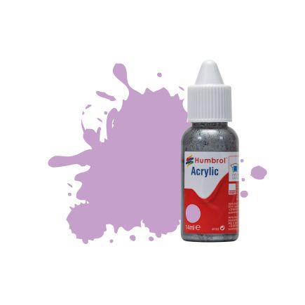 Humbrol DB0042 No.42 Pastel Violet Matt 14ml Acrylic Paint Dropper Bottle