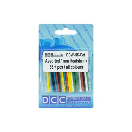 DCC Concepts DCW-HSSET Heat Shrink Assorted Colours 36 Pack