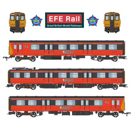 EFE Rail E81010 OO Gauge Class 314 3 Car EMU 314202 BR Strathclyde PTE Orange & Black