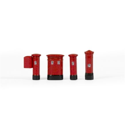 EFE E99618 OO Gauge Set of 4 Post Boxes