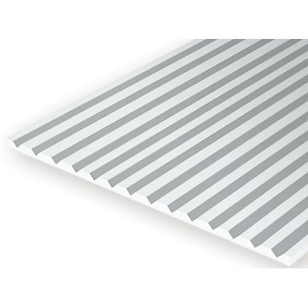 Evergreen EG4250 V-Groove 6.3mm Spacing 1.0mm Thick Plasticard Sheet