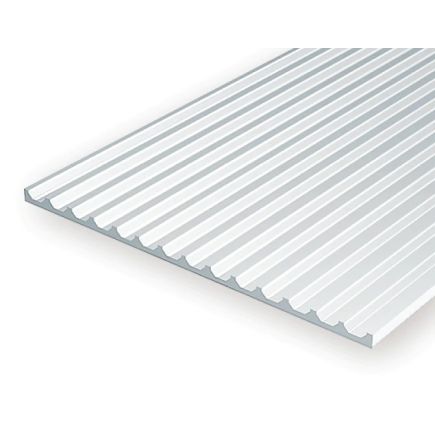 Evergreen EG4543 Board and Batten .100 Spacing (2.5mm) Plasticard Sheet