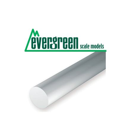 Evergreen EG210 Round Plastic Rod .030 (0.75mm) Pack of 10