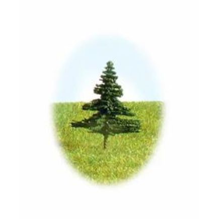 K&M Trees F200 25mm Tall Green Fir Trees Pack Of 12