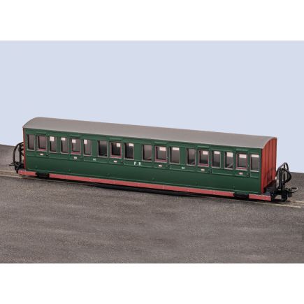 Peco GR-623B OO-9 Ffestiniog Railway Bowsider Long Coach Colonel Stephens Livery No.20