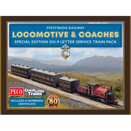 Peco GR1006 OO-9  Ffestiniog Railway Letter Service Train Pack