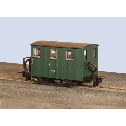 Peco GR-590A OO-9 Ffestiniog Quarryman Brake Coach 1 Balcony Green Livery