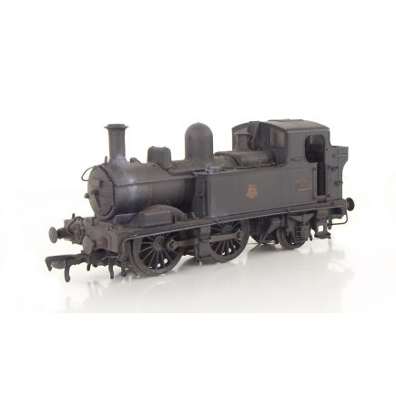 Hattons H1412-SH OO Gauge GW 14xx 0-4-2 Tank 1474 BR Black Early Crest Weathered