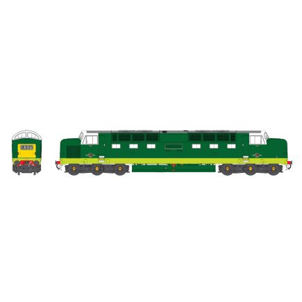 Heljan 5541 TT Gauge Class 55 Deltic D9021 'Argyll & Sutherland Highlander' BR Green Small Yellow Panels