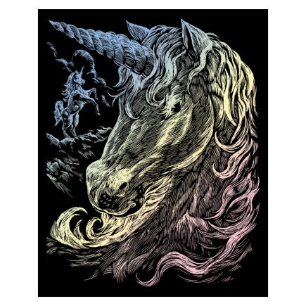 Royal And Langnickel HOLO11 Unicorns Engraving Art