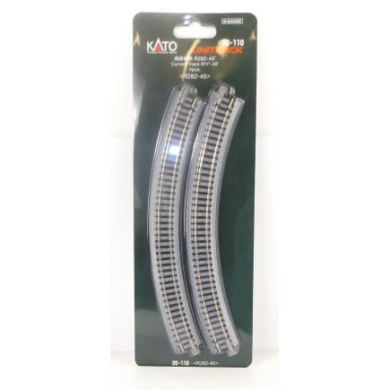 Kato K20-110 N Gauge Unitrack (R282-45) Curved Track 45 Degree (Pack Of 4)