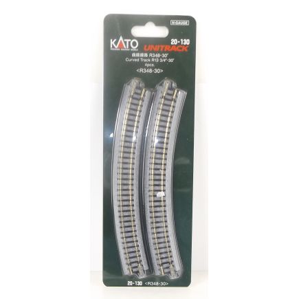 Kato K20-130 N Gauge Unitrack (R348-30) Curved Track 30 Degree (Pack Of 4)