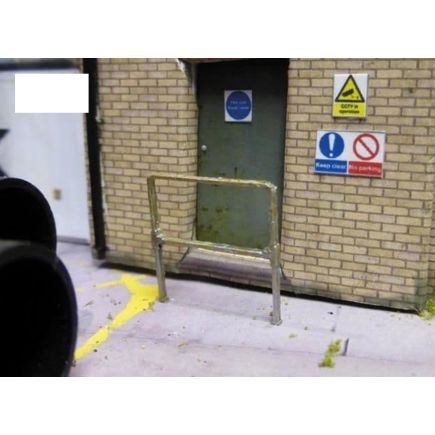 Scale Model Scenery LX097 OO Gauge Tubeclamp Railings Laser Cut Kit