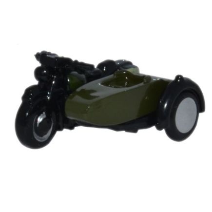 Oxford Diecast NBSA005 N Gauge Motorbike & Sidecar 34th Armoured Brigade