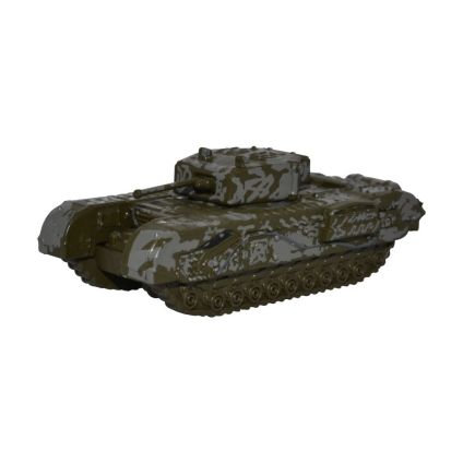 Oxford Diecast NCHT003 N Gauge Churchill Tank 142 RAC Tunisia 1943