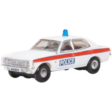 Oxford Diecast NCOR3004 N Gauge Ford Cortina Mk.III Devon & Cornwall Police