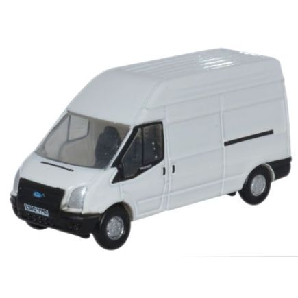 Oxford Diecast NFT006 N Gauge Ford Transit Van LWB White