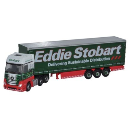 Oxford Diecast NMB001 N Gauge Mercedes Actros Curtainside Eddie Stobart