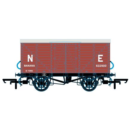 Oxford Rail OR76BAN001C OO Gauge GE Banana Van LNER Bauxite Pre 1937 632900