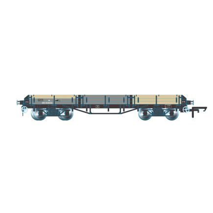 Oxford Rail OR76PIL006BW OO Gauge BR Pilchard Wagon BR Grey TOPS DB990083 Weathered