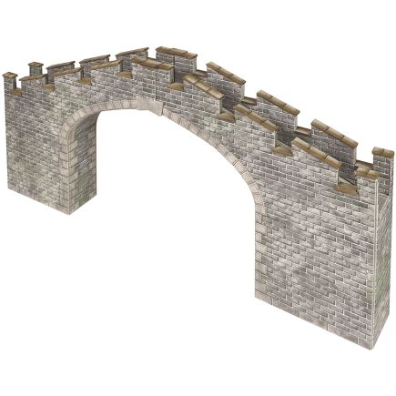 Metcalfe PN196 N Gauge Castle Bridge Card Kit