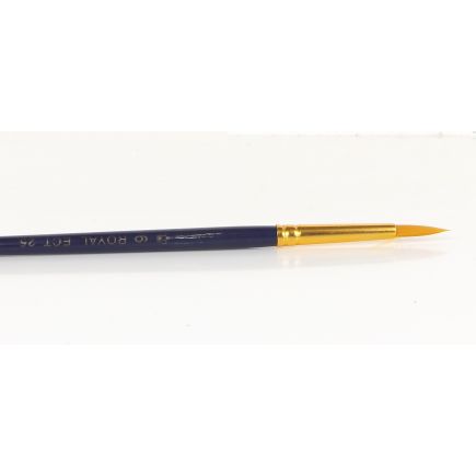 Royal And Langnickel R25-6 Gold Taklon Paint Brush Round No.6