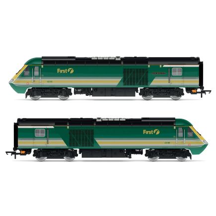 Hornby R30096 OO Gauge Class 43 HST Train Pack FGW Fag Packet Green And White