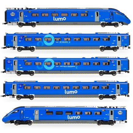 Hornby R30102 OO Gauge Class 803 803005 'Net-Zero Champion' Lumo Five Car Train Pack