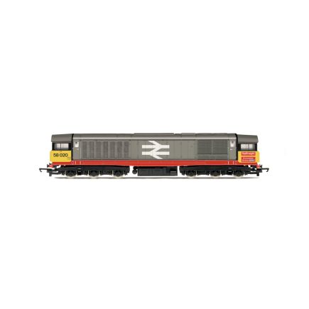 Hornby R30329 OO Gauge RailRoad Plus BR Class 58 58020 'Doncaster Works BRE' BR Railfreight Red Stripe