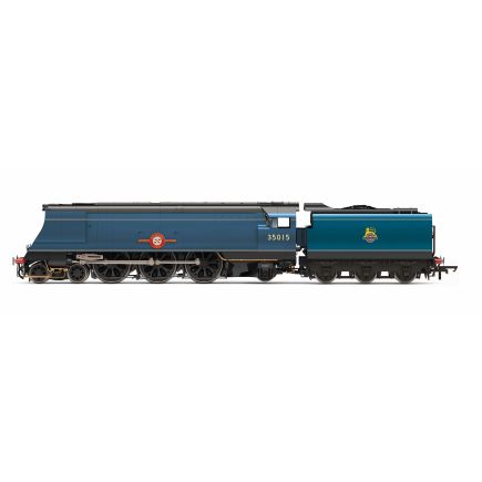 Hornby R30401 OO Gauge SR Merchant Navy 4-6-2 35015 'Rotterdam Lloyd' BR Blue Early Crest
